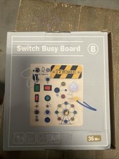 Montessori Toddler Busy Board - Wooden Light ...