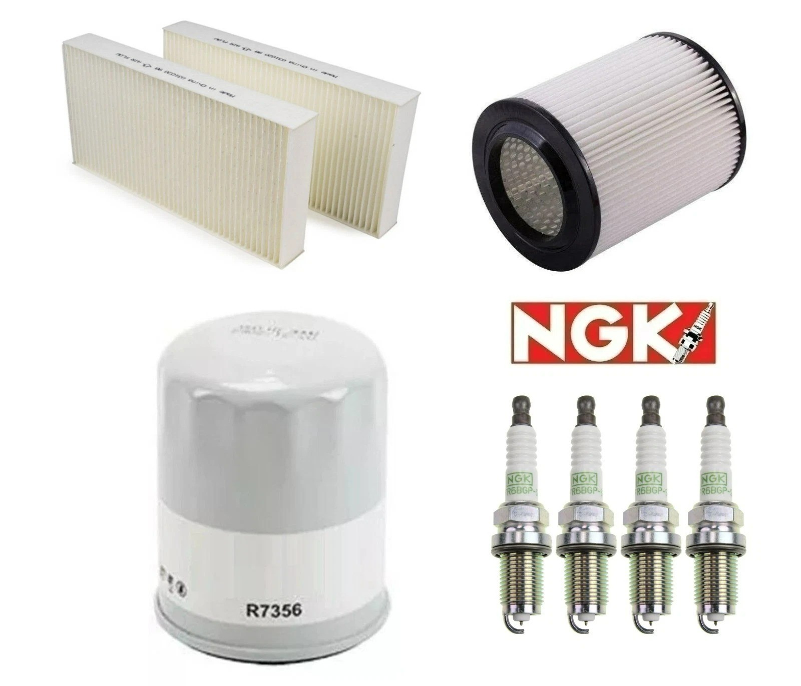 Tune Up Kit Air Cabin Oil Filters Spark Plugs For ACURA RSX L4 2.0L 2002-2006
