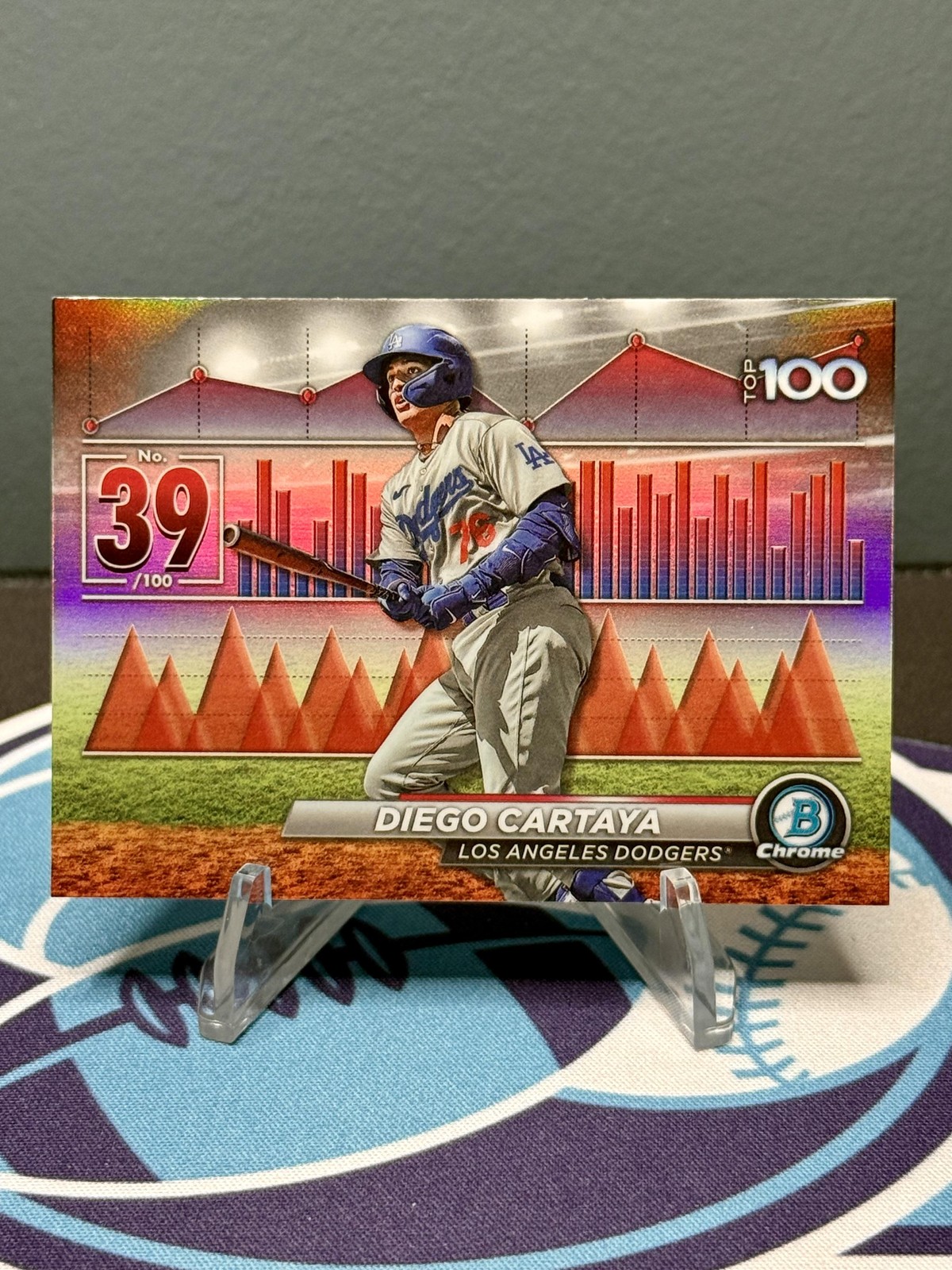 2024 Bowman Bowman Scouts' Top 100 #BTP-39 Diego Cartaya - Los Angeles Dodgers