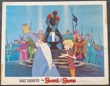 SWORD IN THE STONE Disney, King Arthur & Merlin by the sword org lobby card 6880