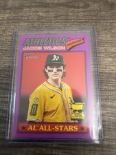 2026 Topps Heritage - Jacob Wilson #17 Dark Purple Border. Gold Cup Rookie Team
