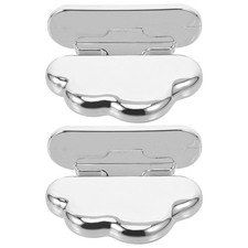 2Pcs Reusable Silicone Toilet Seat Lifters Silver Toilet Lid Lift Handle