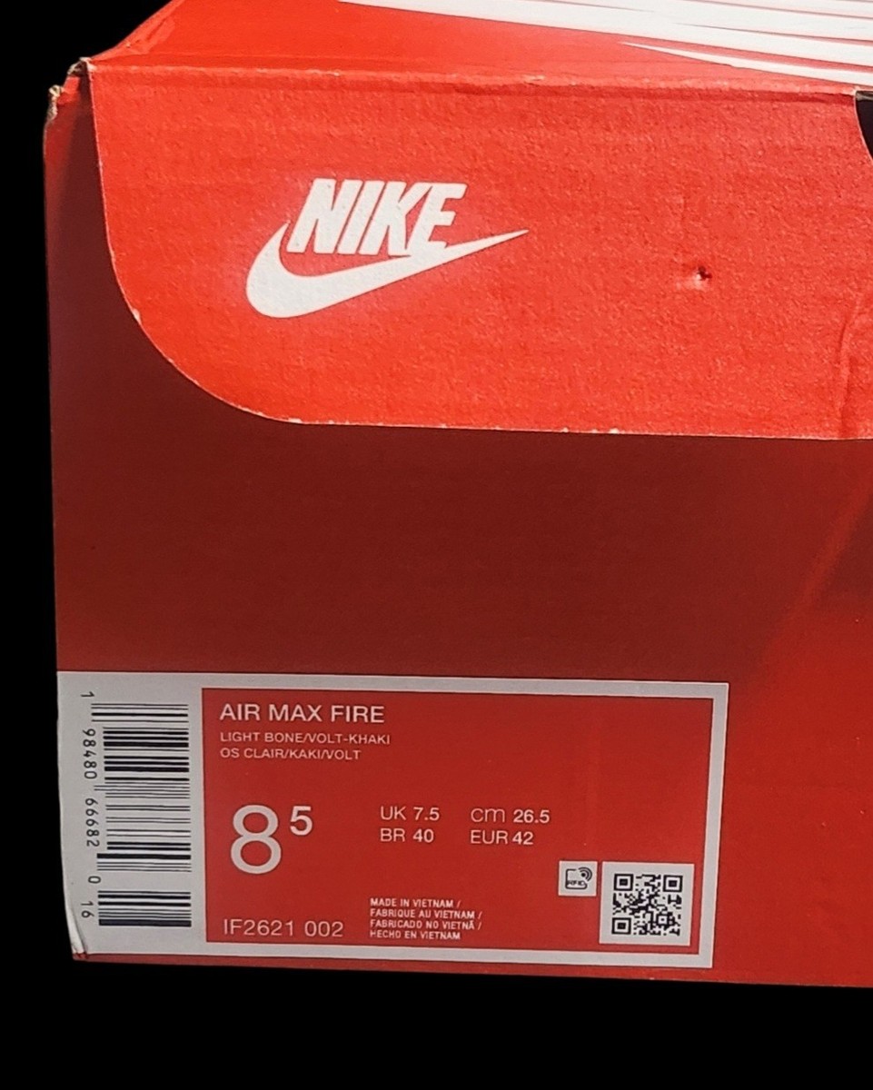 Nike Air Max Fire Light Bone Men’s 8.5 New W/Box Running Sneakers  — product photo 15 of 15
