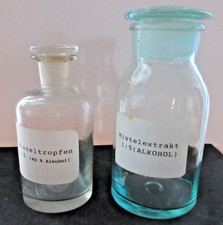 Apothekengläser Klarglas alt 2 Stück