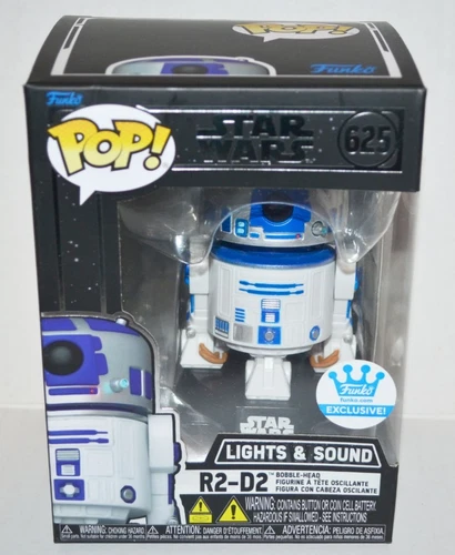Funko POP! Star Wars R2-D2 #625 Vinyl Figure Lights & Sounds Shop Exclusive NM🔥