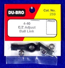 DU-BRO 4-40 E/Z ADJUST BALL LINK ( CAT. # 259 )