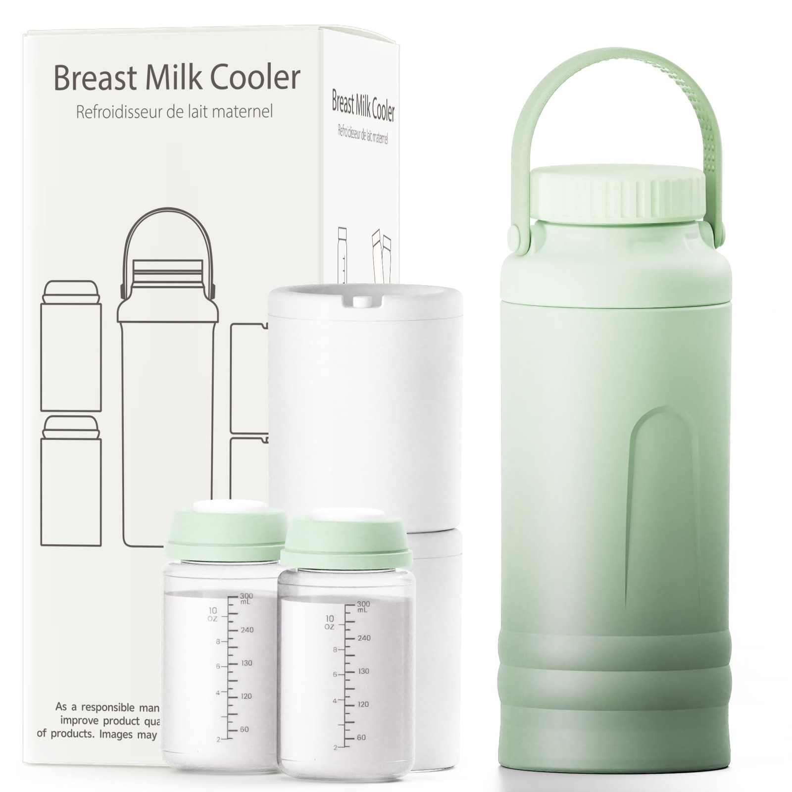 Portable 22oz Breast Milk Cooler Bottle with 360° Total Cooling for 24 Hours,...