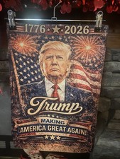 Trump Patriotic Garden Flag