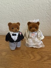 Vintage 1980s Teddy Bear Story By Applause Teddy Tammy Wedding Calico Critters