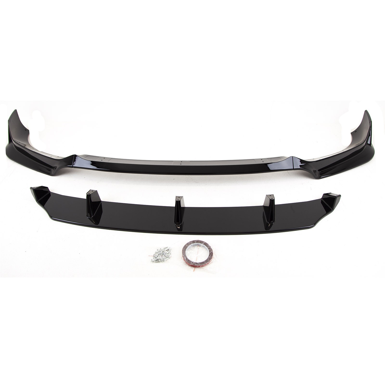 Fits BMW X6 G06 Front Lip Splitter Spoiler Black Series Knight Style Gloss Black