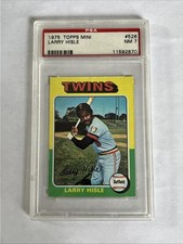 1975 Topps Mini #526 LARRY HISLE Minnesota Twins  PSA 7 Near Mint