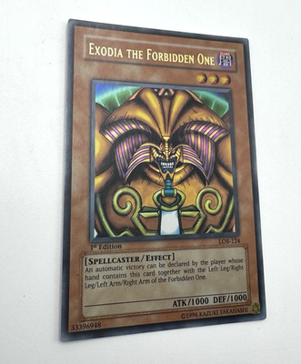 遊戯王 EXODIA THE FORBIDDEN ONE 　英語　LOB-124 Exodia the Forbidden One LOB 1st Edition English Asian / Unlimited