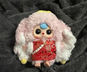 Baby Three Macaron Cute Bunny V2 Plush Pink Rabbit Plush pendant