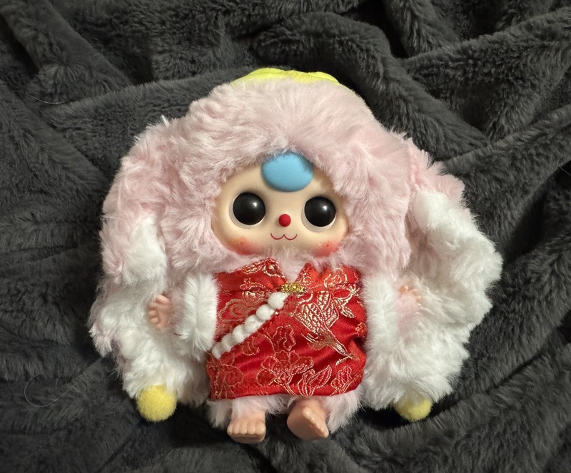 Baby Three Macaron Cute Bunny V2 Plush Pink Rabbit Plush pendant