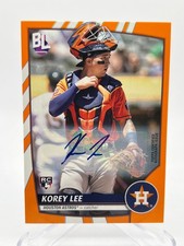 2023 TOPPS BIG LEAGUE KOREY LEE RC ORANGE AUTOGRAPH NO. 17 ASTROS
