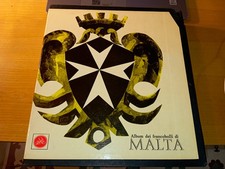 ALBUM WITH CASE MALTA STAMPS FROM 1975 TO 1984