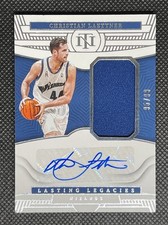 2022-23 National Treasures CHRISTIAN LAETTNER Lasting Legacies Jersey Auto 95/99
