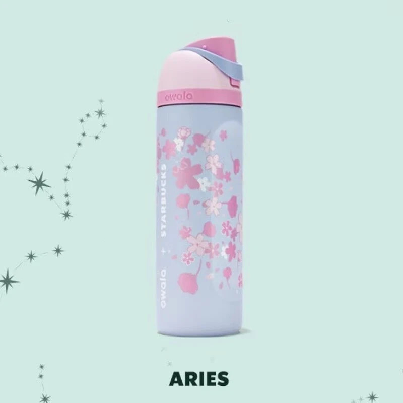 New Starbucks X Owala 2026 Sakura Limited Insulated Water Bottle