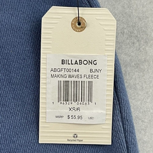 Billabong Sweatshirt Girls Size 6 Blue Fleece Pullover Making Waves Graphic NEW - Picture 13 of 21