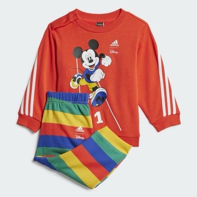 ADIDAS Mickey Graphic Crew Neck Sweatshirt  Joggers Set Toddler Boys 2-3T