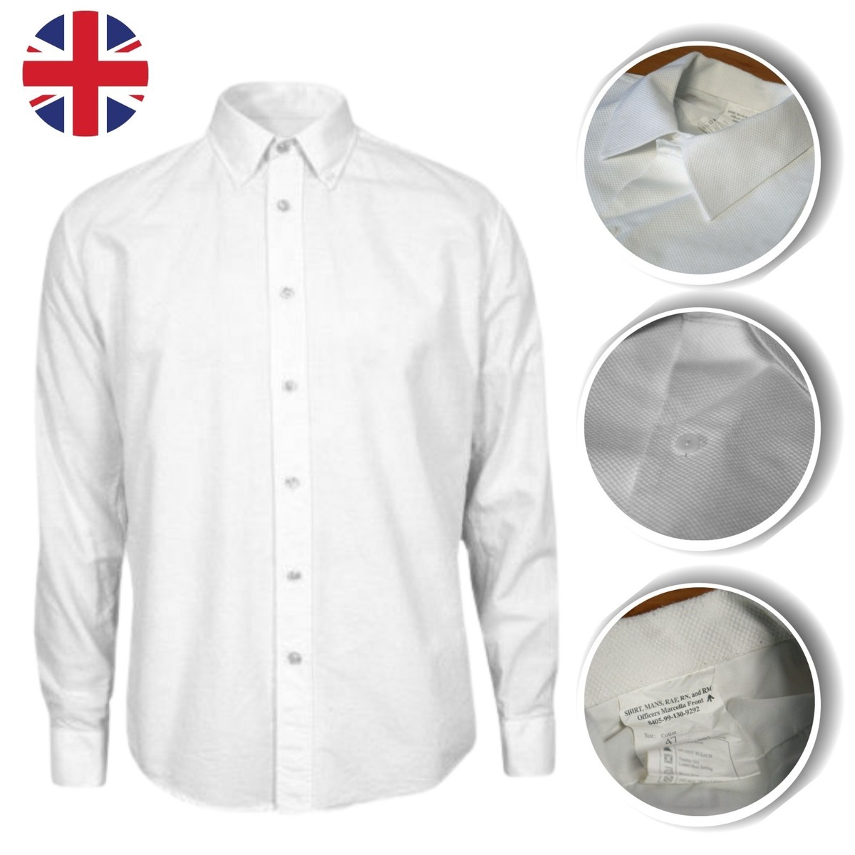 marcella mess dress shirt Woman's RAF WRAF RN RM RMC Officers White Marcella Front Shirt piqu B  UK  Military Tailoring