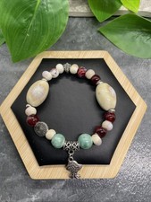 Handmade Ceramic Bead Beaded Stackable 6 Plus Stretch Bracelet New B285