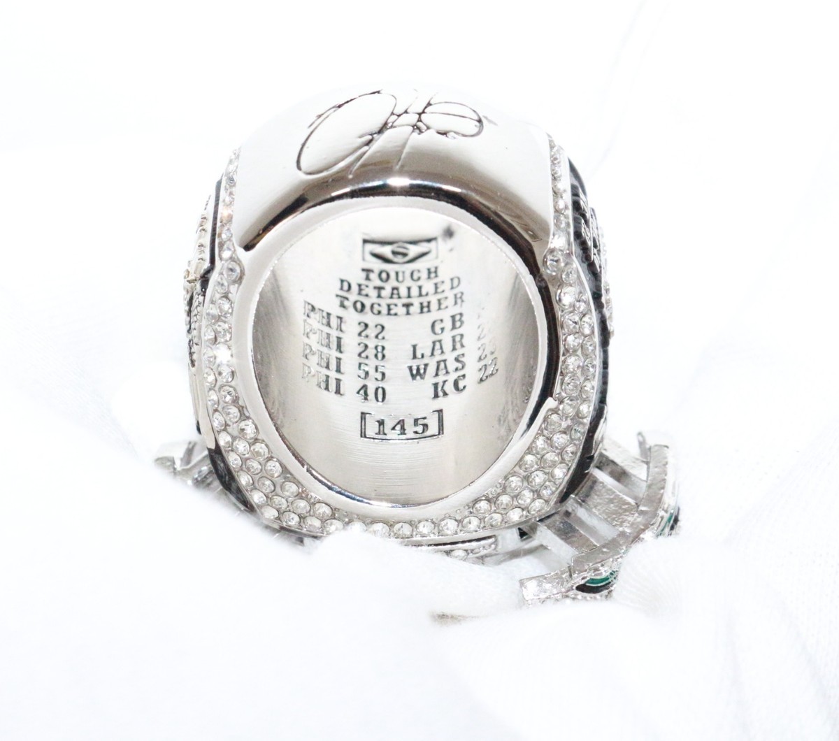 Philadelphia Eagles Super Bowl Ring With Pop-Out Wings (Pre-Sale, Ships 08/20)