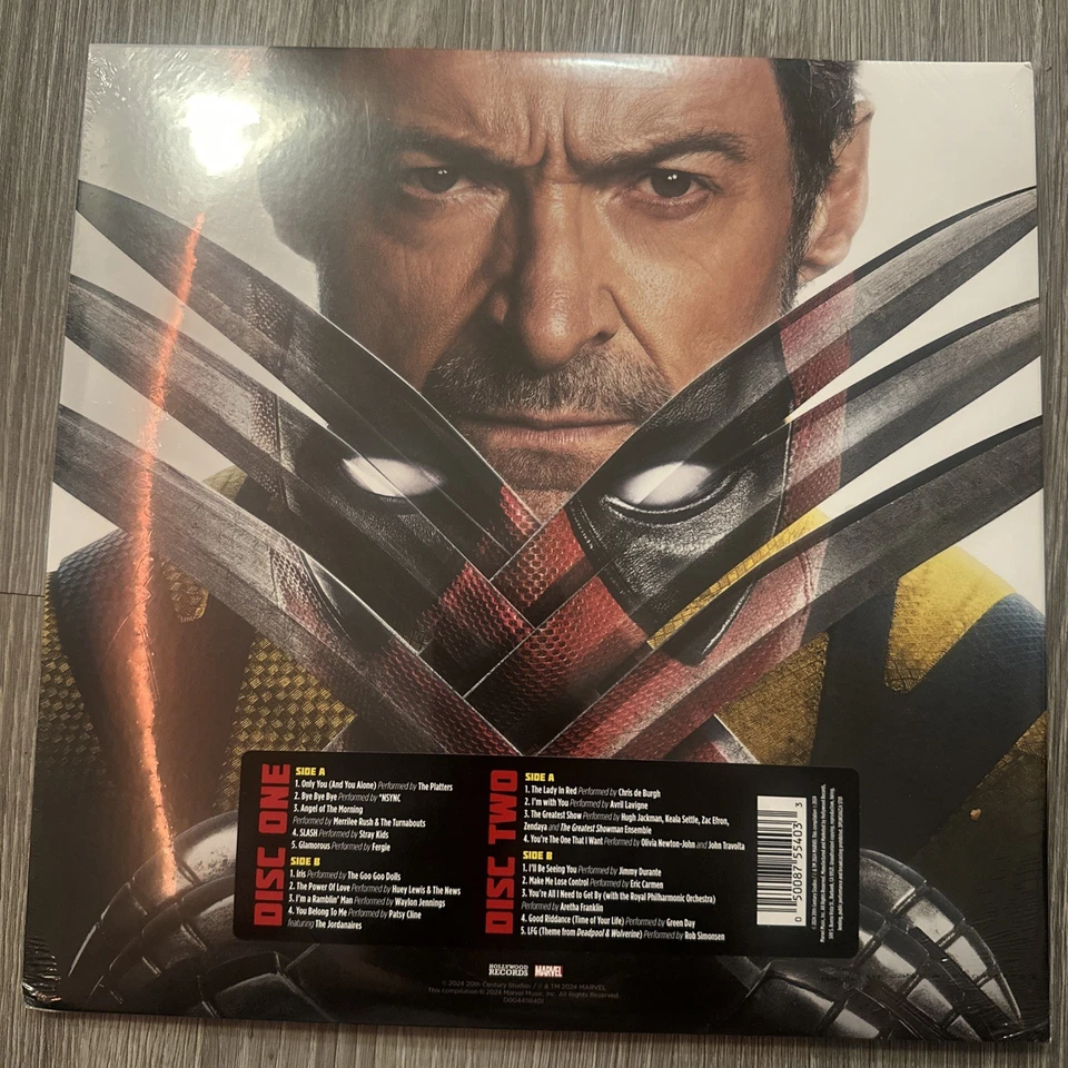 Deadpool & Wolverine Motion Picture Movie Soundtrack 2 LP Red Vinyl Record NEW Foto 4 de 4