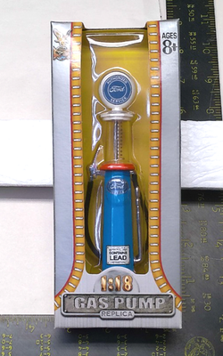 #ad #ad 1:18 Ford Gas Pump Replica Globe 5quot; Die Cast 98632 YatMing Road Signature NEW $9.95