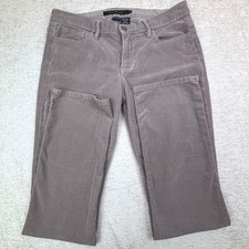 Calvin Klein Tan Brown Thin Corduroy Straight Leg Pants Womens Sz 10