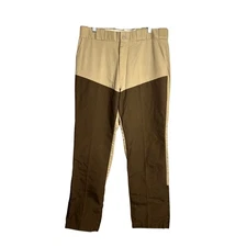 Cabelas Vintage Shooting Pants Men Size 35x31 Double Front Brush Hunting Outdoor