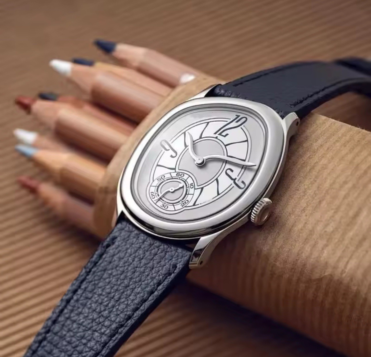 Mirage Watch Dali Paris Crash Melting Vintage Rare French Homage Irregular Dress