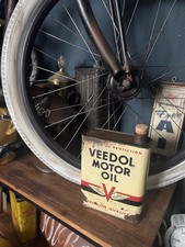 Antike Veedol &Ouml;ldose original gealtert mit Patina Werkstatt Sammler