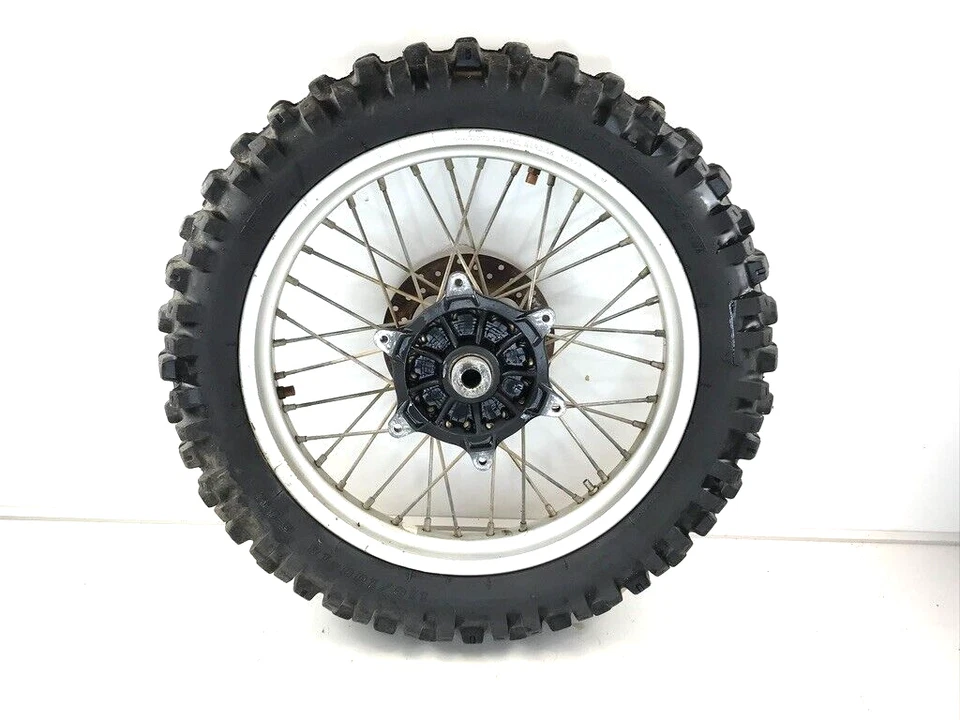 87 KTM 350 250 350GS OEM Rear Wheel Rim Hub Spokes Rotor Tire 18" - Image 4 of 4