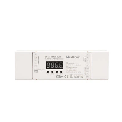 LED CONNEX DMX RDM Decoder 16 bits 4CH 5A 12-36V MASTER/SLAVE - Bild 1 von 4