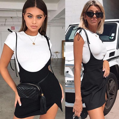 suspender bodycon dress