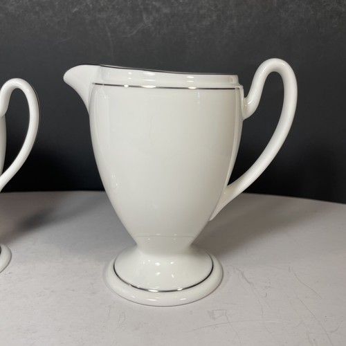 Waterford KILBARRY PLATINUM Sugar & Creamer Bone China Discontinued Pattern - Picture 3 of 16