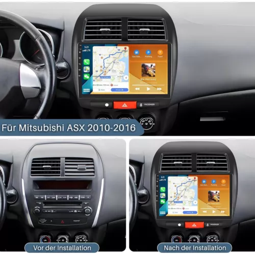 Für Mitsubishi ASX 2010-2016 32G Android 13 Autoradio CarPlay Kam Navi RDS BT - Bild 2 von 13