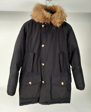 Giubbotto Woolrich Arctic Parka nero Piumino Cappuccio Bordo Pelliccia Tg.L-XXX