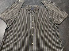 Arrow XLT 17-17.5 Long Sleeve Dress Shirt Striped Button Down Collar