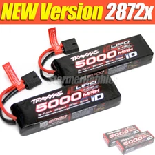 2 NEWEST VERSION Traxxas 5000mAh LiPo 11.1V 3-cell 25C Batteries TRA2872X