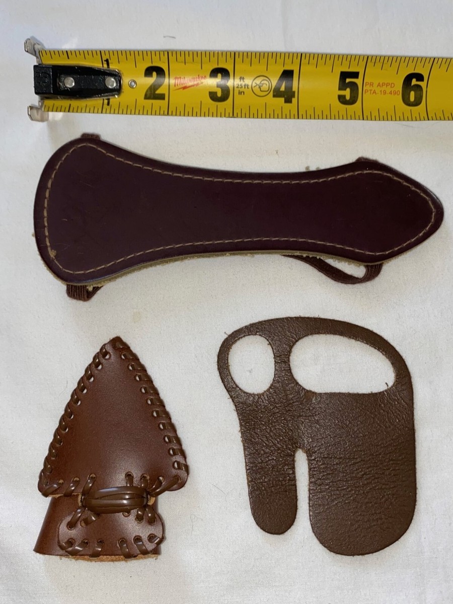 Protège-Bras De Tir à L'Arc York Archery - Vintage 1960s - Cuir Marron Taille M