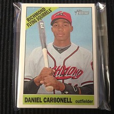 (10) 2015 TOPPS HERITAGE MINOR #99 DANIEL CARBONELL ROOKIE LOT  FLYING SQUIRRELS