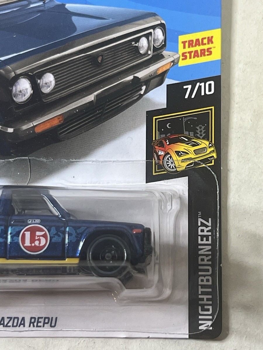 Hot Wheels NightBurnerz Mazda Repu 7/10 BLUE 138/250 Diecast DTX00