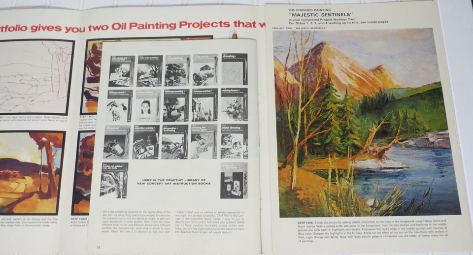 Oil Painting Book #3 & Acrylic Painting Book #4 Art Instruction Books 1971 - Image 4 of 4