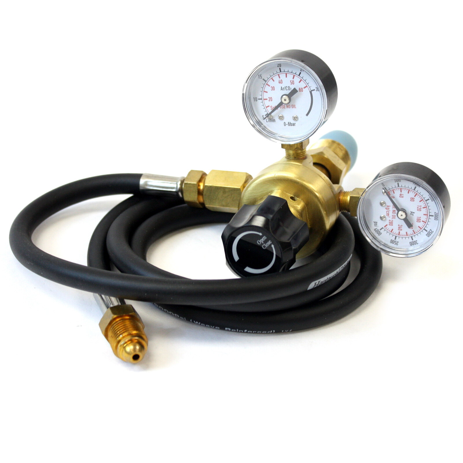 Besttoolifes Regolatore Argon CO 2 Interamente In Rame 0-4000 PSI