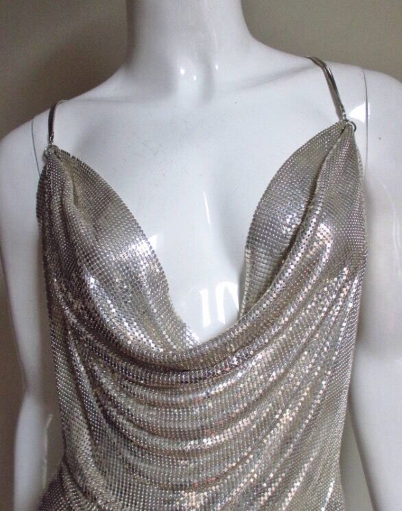 Rabanne メタルスパンコールトップ ICONIC PACO RABANNE Metal Mesh Top | eBay