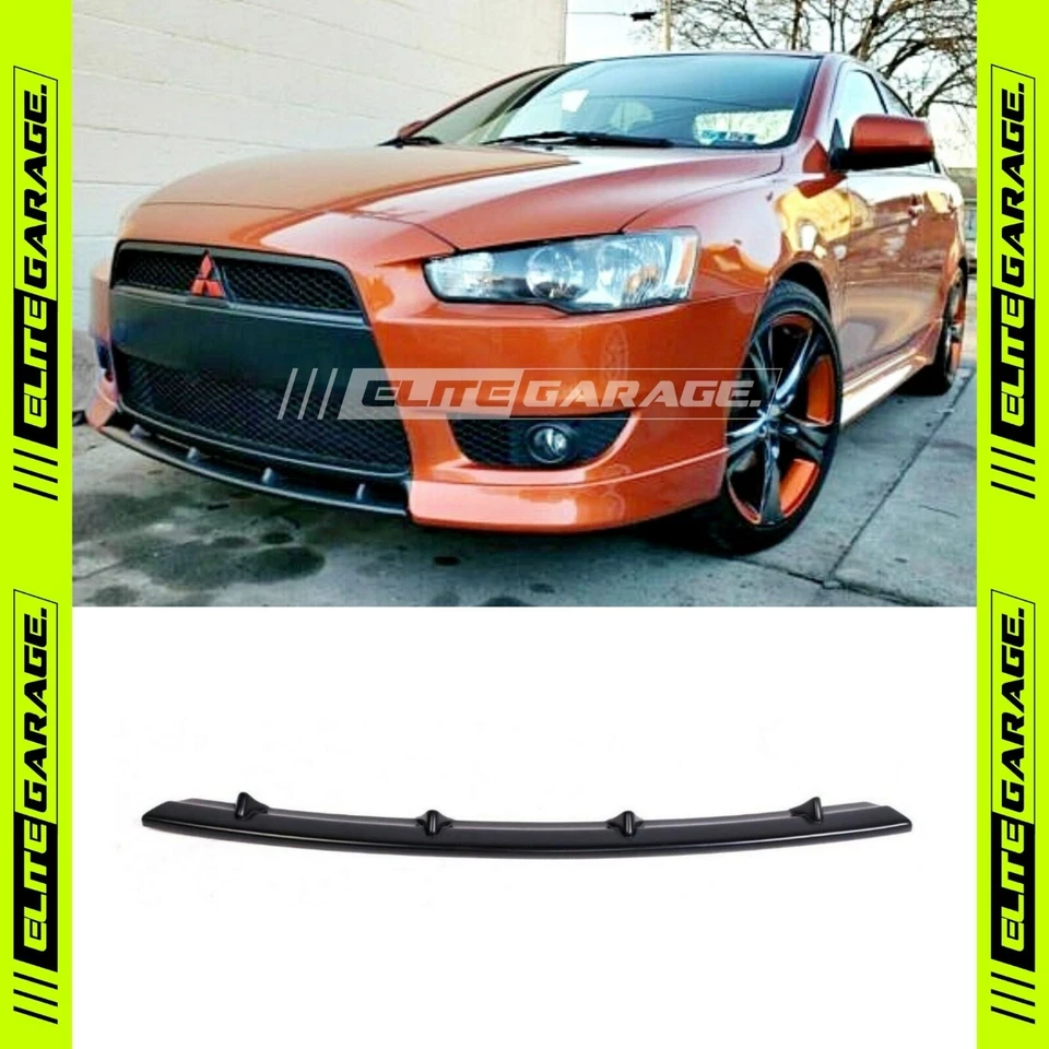 Center Middle Lip Bumper Spoiler Chin for Mitsubishi Lancer (2007-2016)  - image 2 of 2