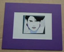 Patrick Nagel Art Print Sexy Lady Black Hair CLEO Female Portrait Woman 8 x 10