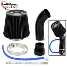 Car Cold Air Intake Filter Induction Kit 3" Pipe Aluminum Power Flow Hose System